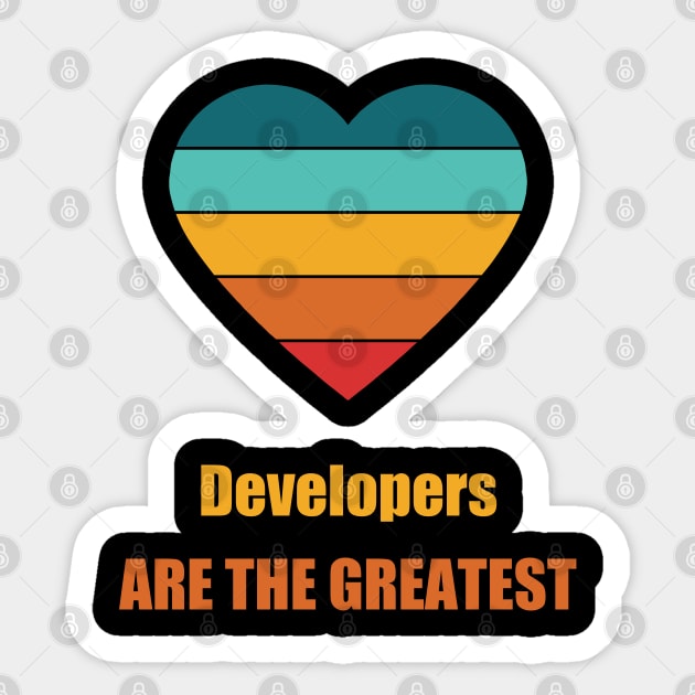 Funny Retro Vintage Mask for Developers Sticker by Retro_Design_Threadz